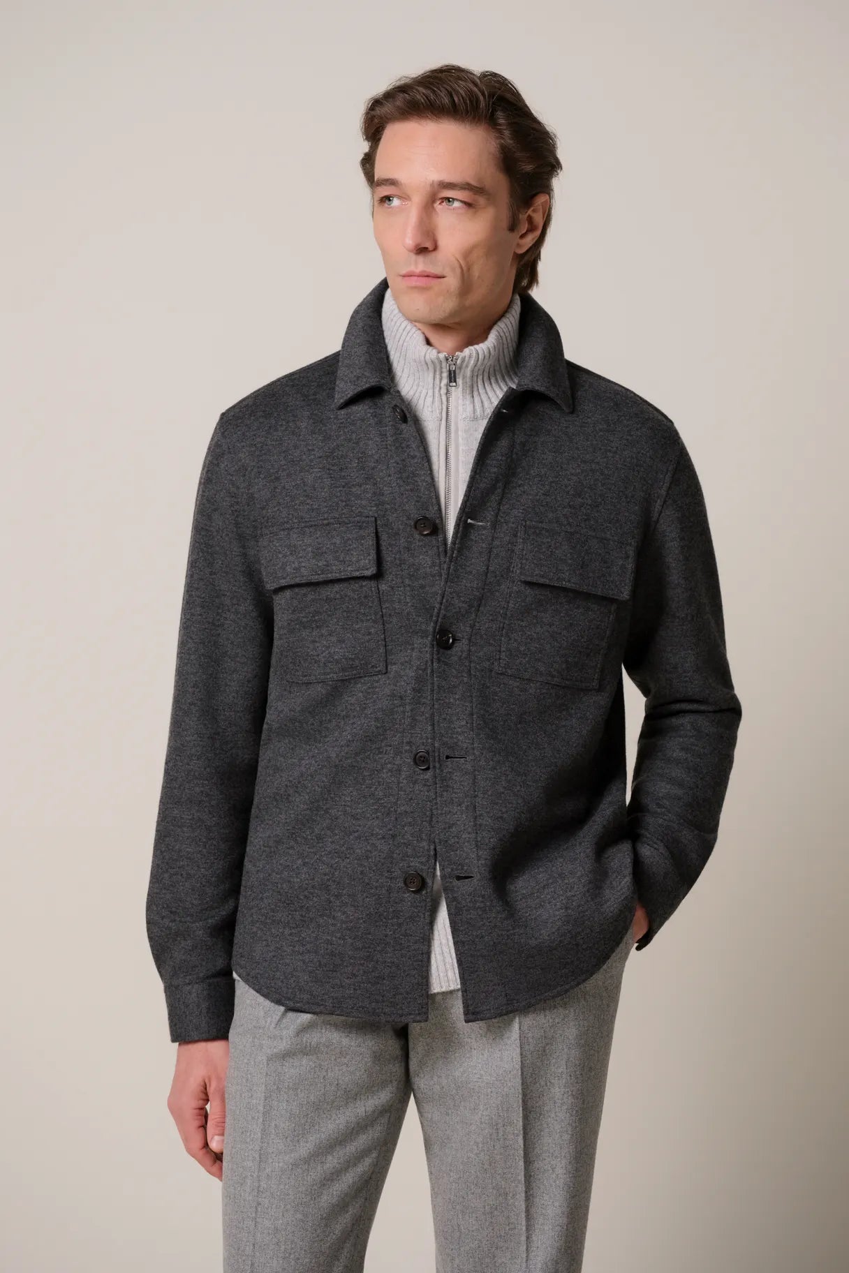 Anthra Knitted Overshirt