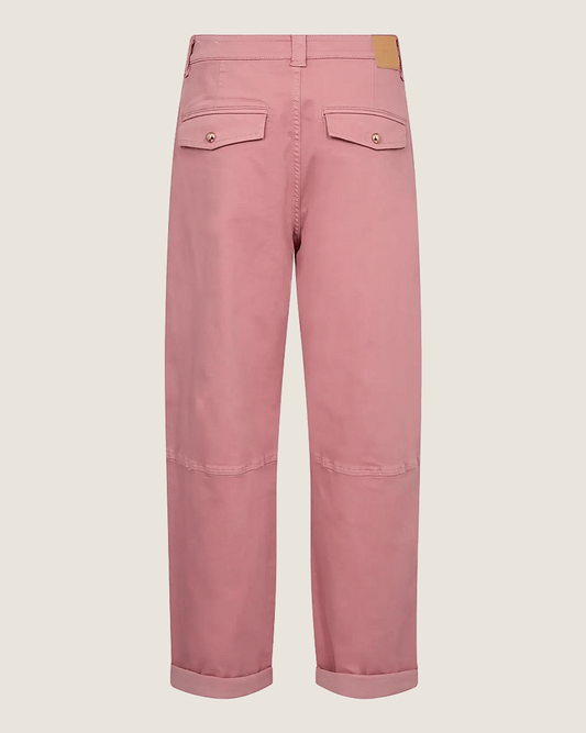 Aymen Len Pant Straight Leg Trousers - Dusty Rose-Mos Mosh-Lewis Yates