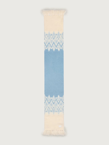 Sebastian Jacquard Scarf - Ashley Blue