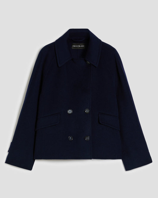 Balenio Wool Coat-Penny Black-Lewis Yates