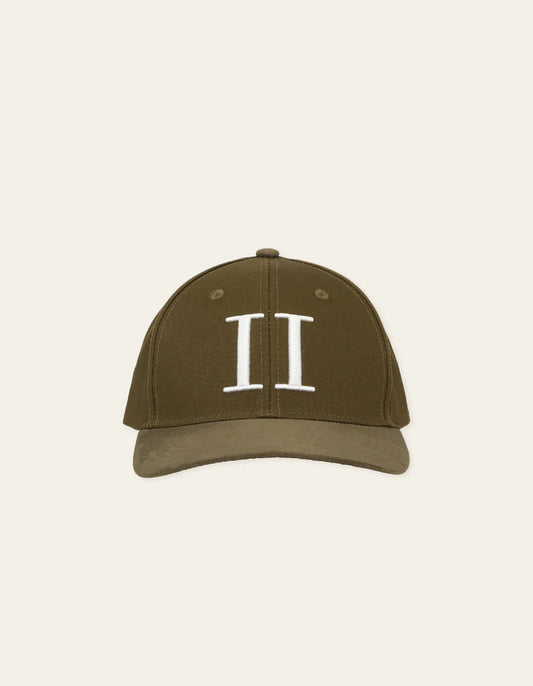 Baseball Cap Suede II - Olive/White-Les Deux-Lewis Yates