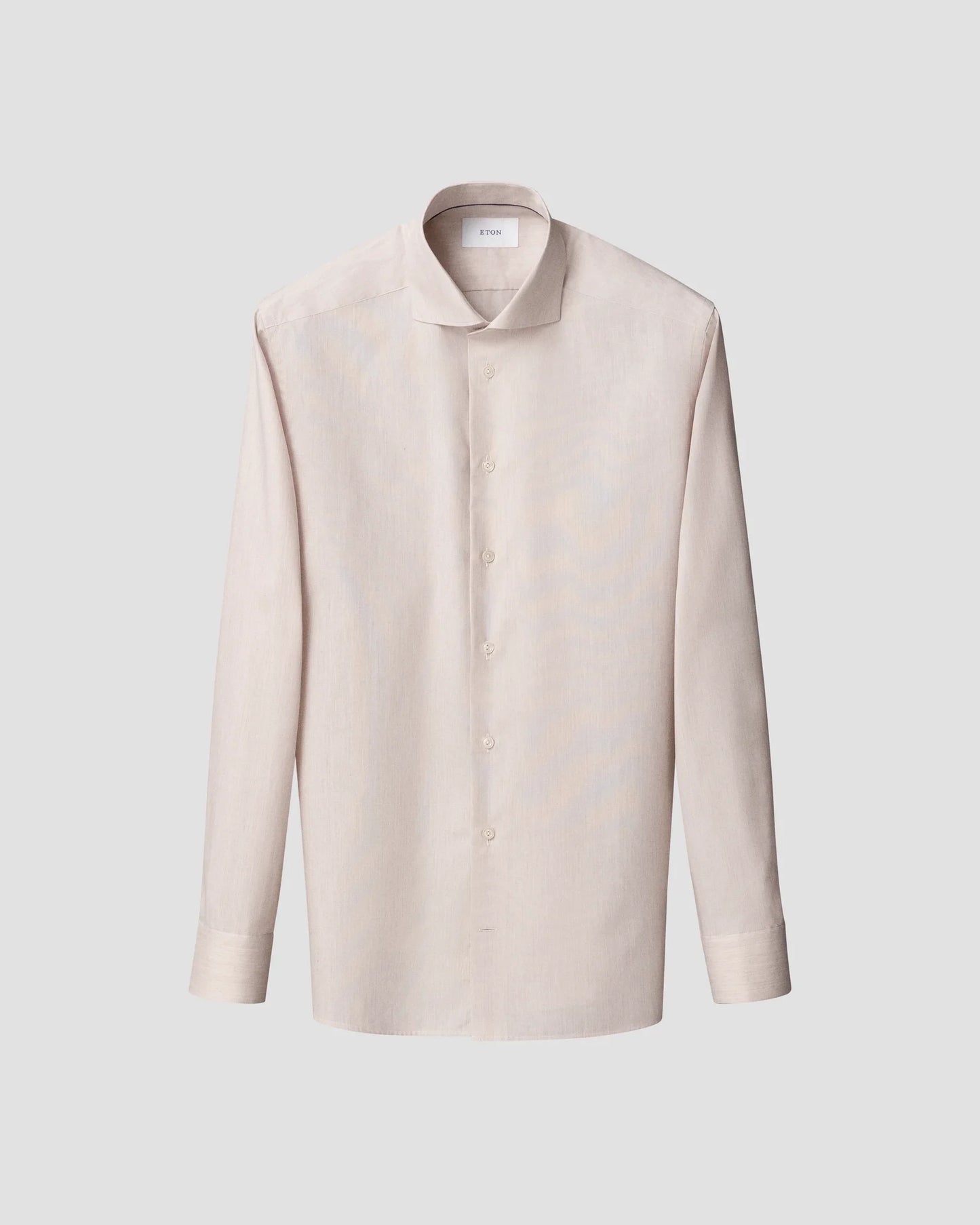 Solid Fine Twill Shirt - Beige