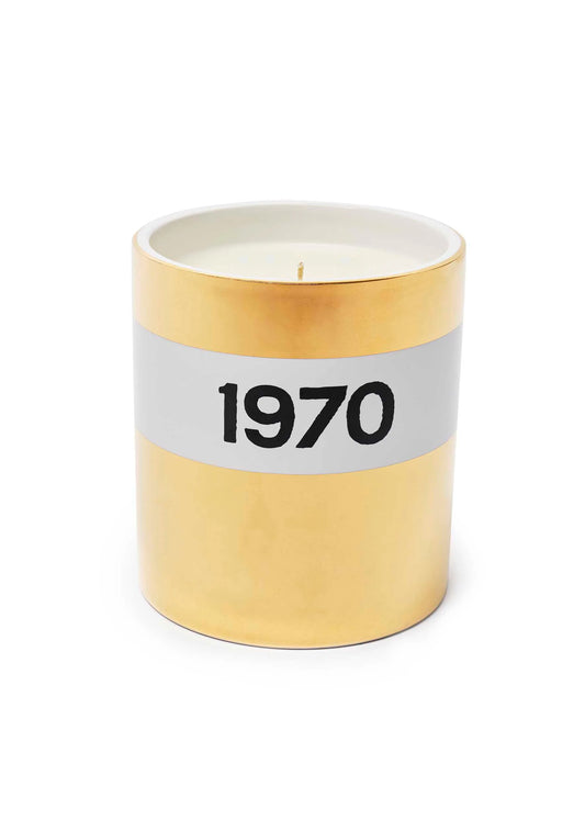 Ceramic Gold 1970 Candle