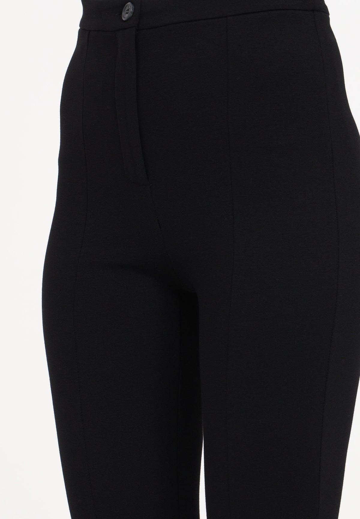 Black Slim Pants With Zip-Patrizia Pepe-Lewis Yates