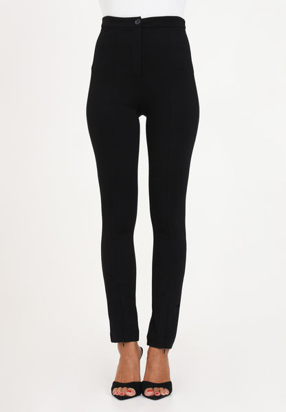 Black Slim Pants With Zip-Patrizia Pepe-Lewis Yates