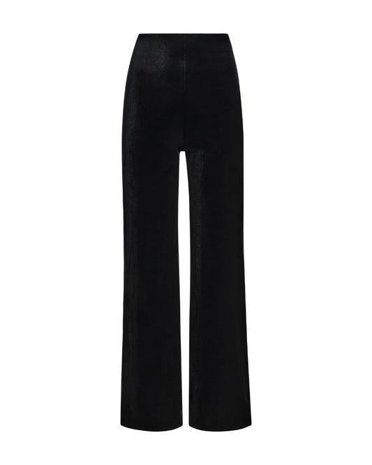 Black Velvet Wide Leg Pant-Commando-Lewis Yates