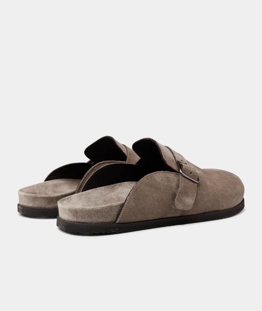 Blake Earth Suede Clog-Garment Projects-Lewis Yates