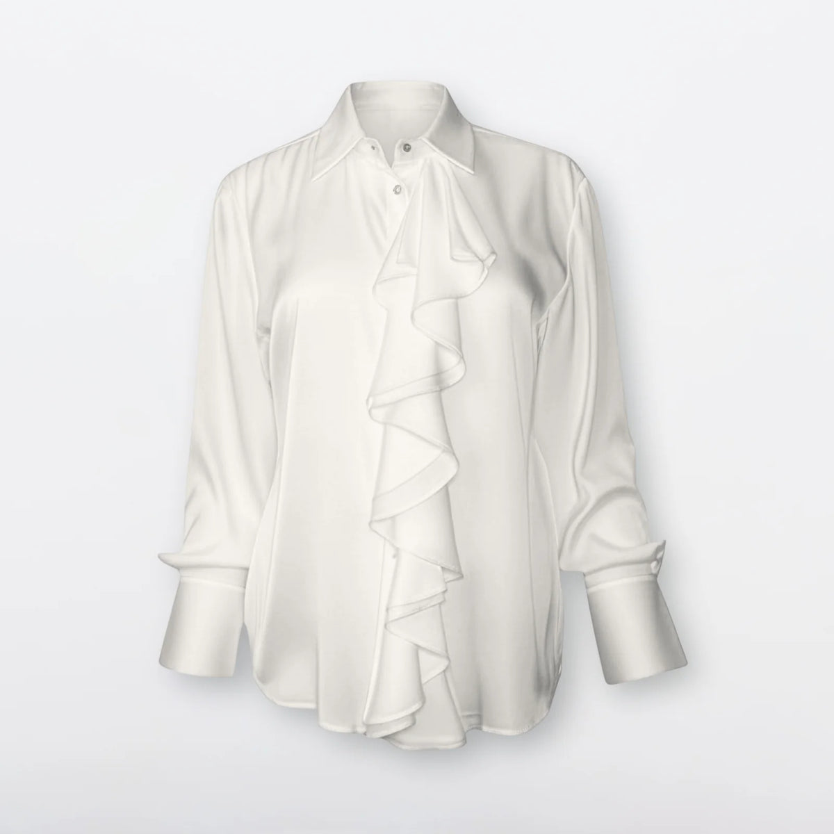 Bordeuax Blouse White-Silk95Five-Lewis Yates