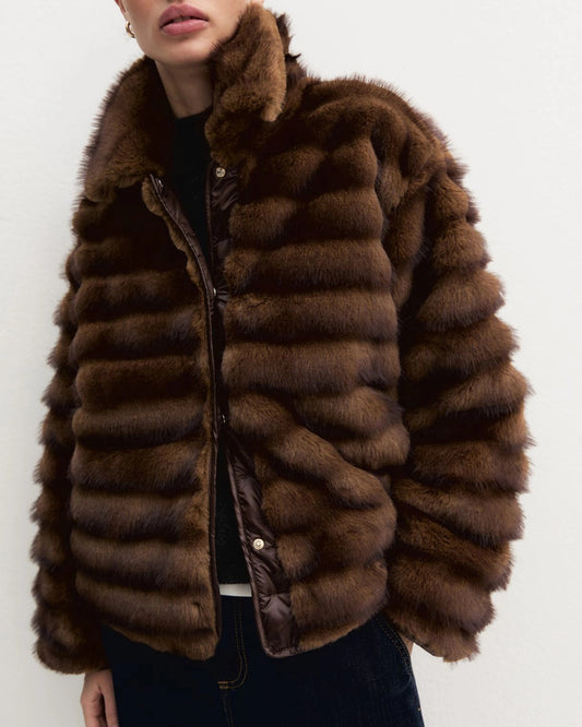 Boxy Jacket Faux Fur-EMME Marella-Lewis Yates