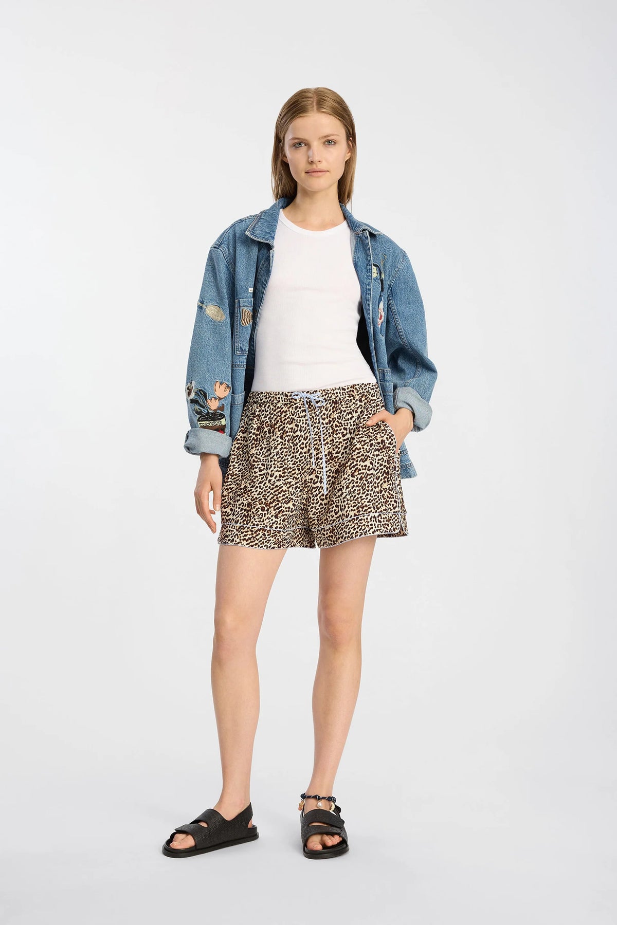 Buniga Animal Print Shorts-Munthe-Lewis Yates