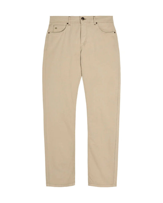 Burton Suede Touch Straight Leg Jeans-Sand-Lewis Yates