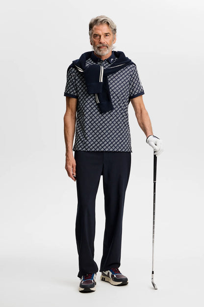 Tour Tech Print Polo Navy