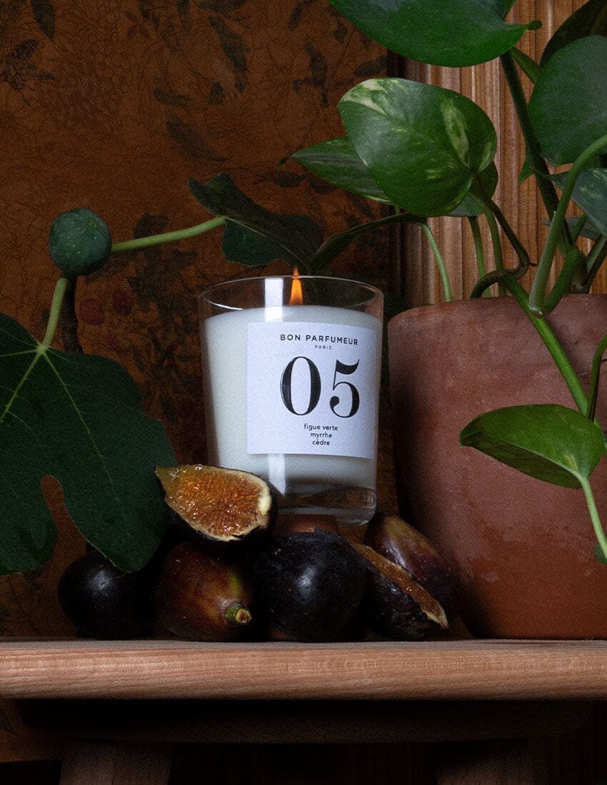 Candle 05: Green fig, myrrh, cedar-Bon Parfumeur-Lewis Yates