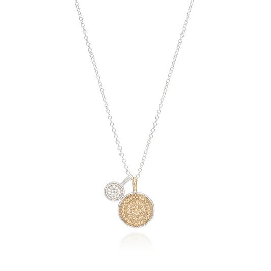 Circle Of Life Dual Disc Necklace-Anna Beck-Lewis Yates