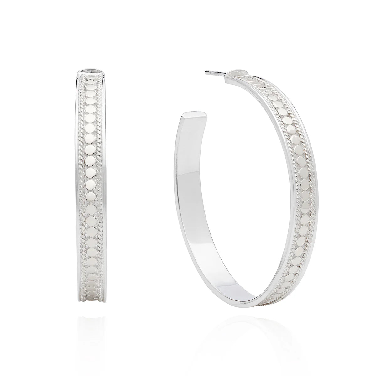 Classic Large Silver Hoops-Anna Beck-Lewis Yates