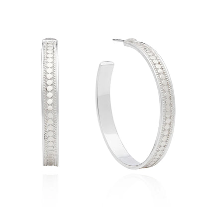 Classic Large Silver Hoops-Anna Beck-Lewis Yates