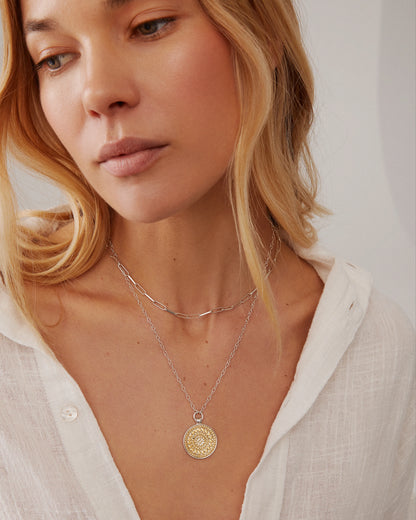 Classic Reversible Disc Necklace-Anna Beck-Lewis Yates