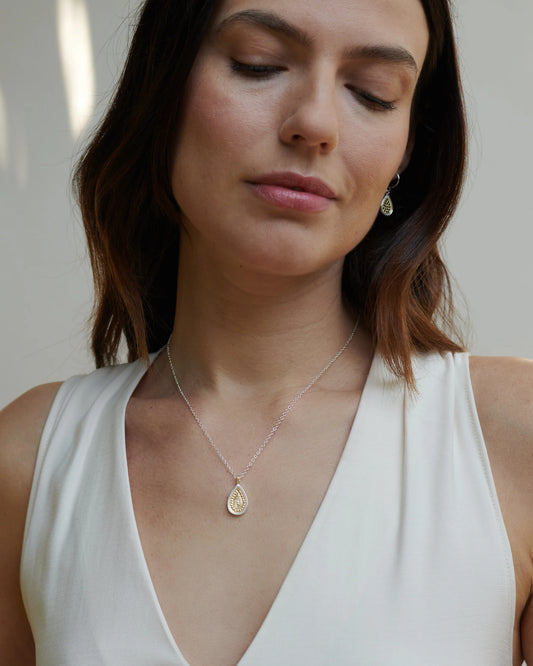 Classic Small Teardrop Pendant Necklace-Anna Beck-Lewis Yates
