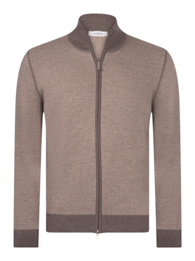 Textured Zip Up Jacket