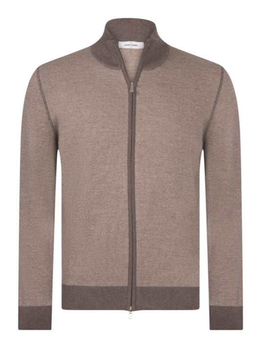 Textured Zip Up Jacket