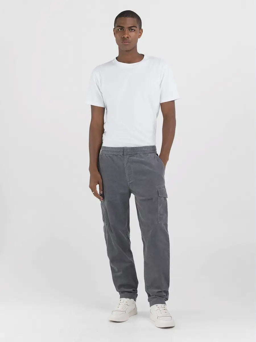 Corduroy Cargo Joggers-Replay-Lewis Yates