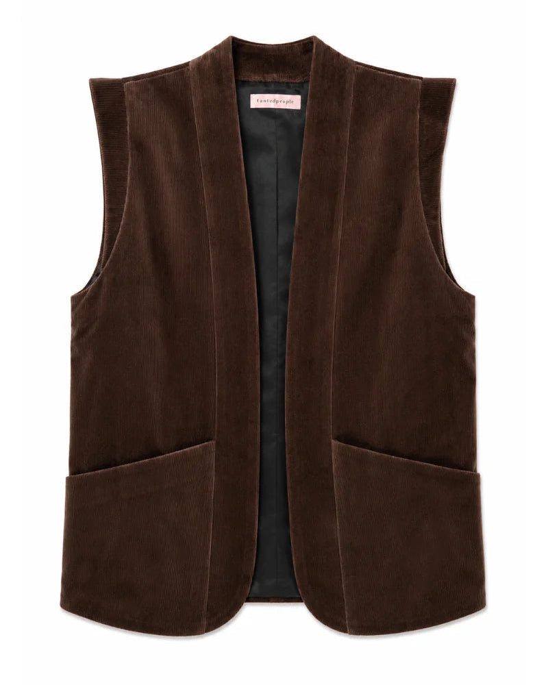 Corrie's Waistcoat - Brown-Traffic People-Lewis Yates