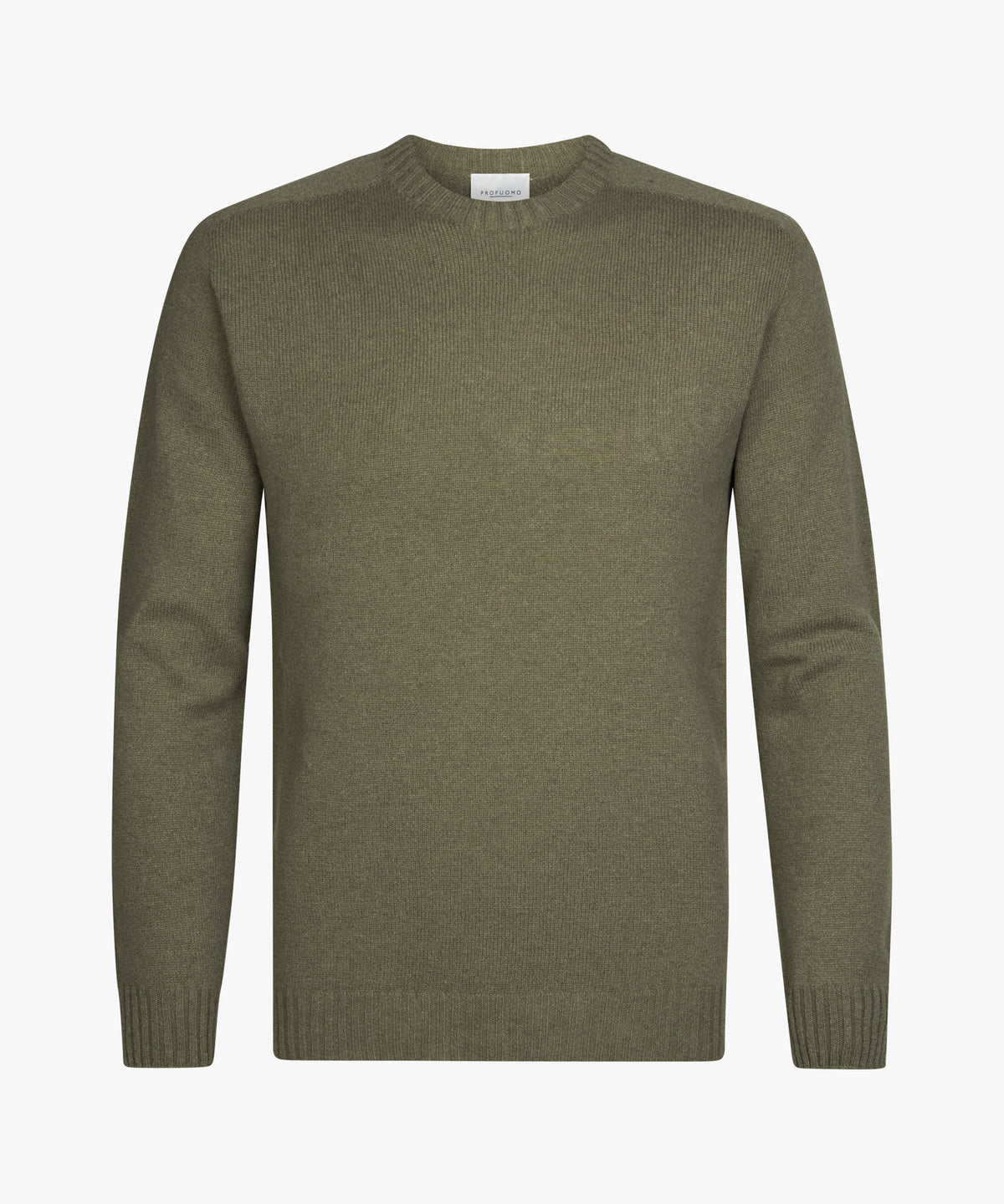 Crew Neck Pullover Green-Profuomo-Lewis Yates