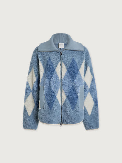 Franca Sherpa Jacket - Ashley Blue