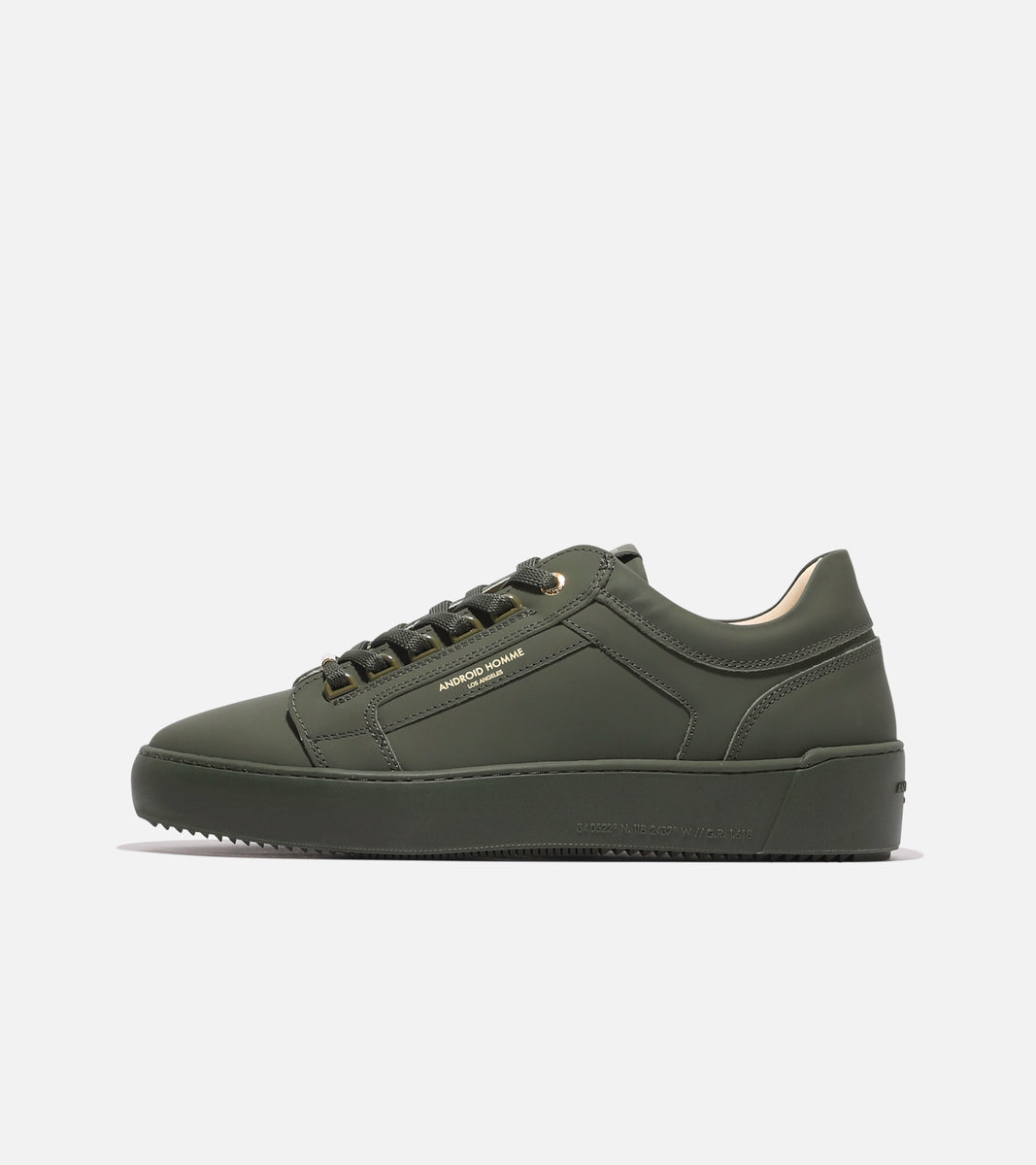 Venice Rubberised Sneaker - Olive