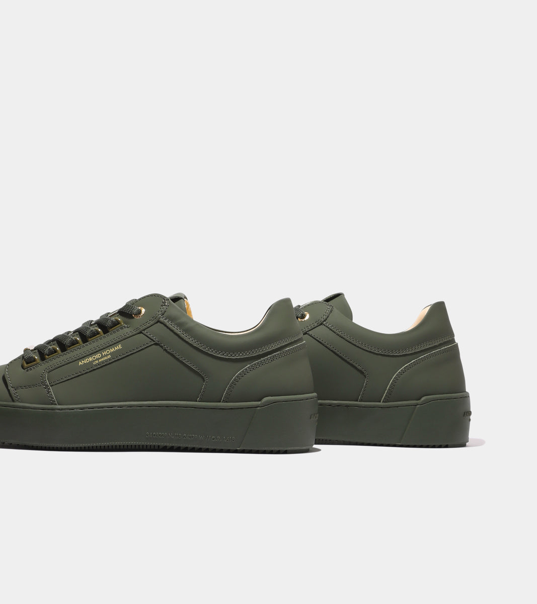 Venice Rubberised Sneaker - Olive