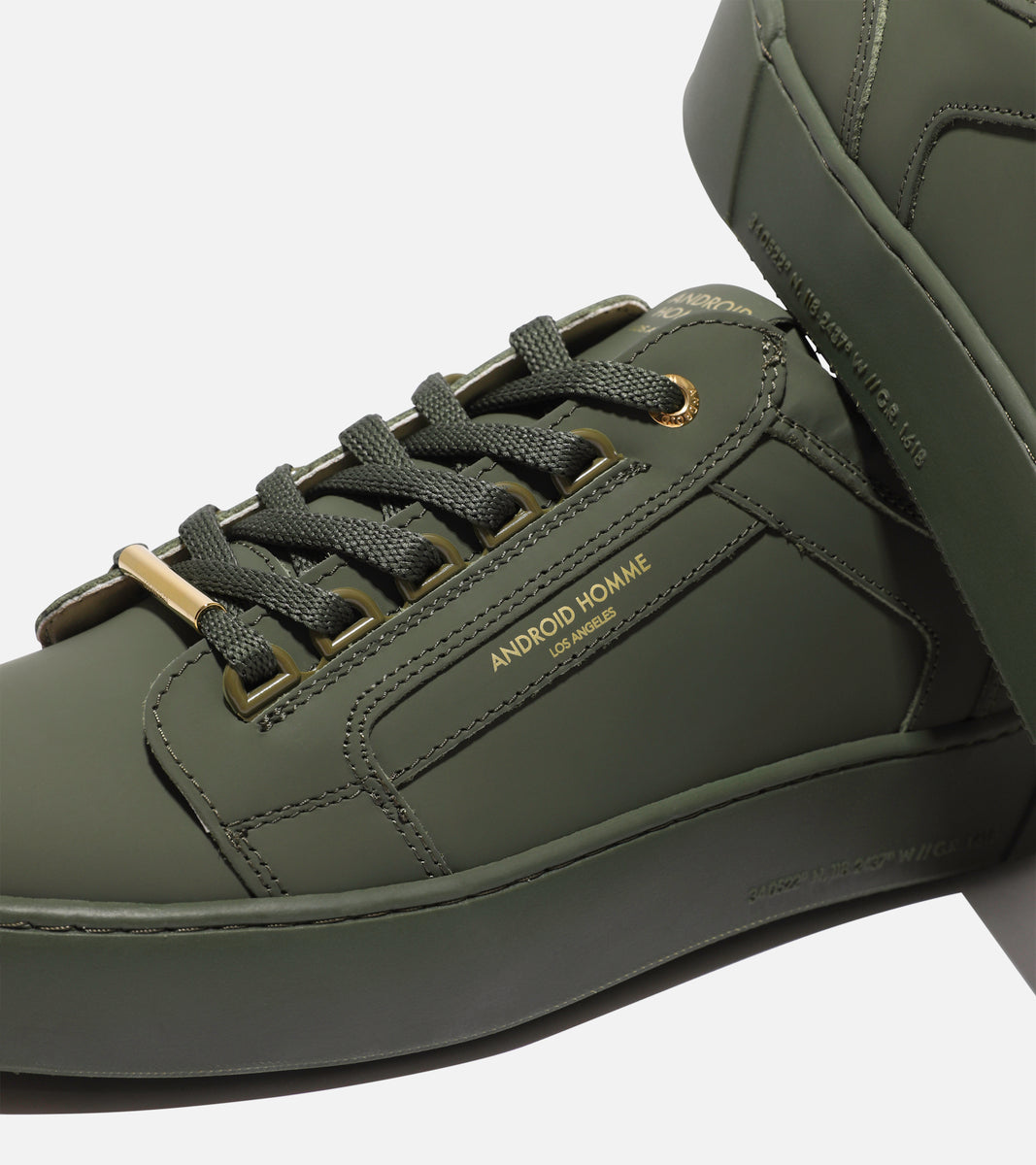 Venice Rubberised Sneaker - Olive