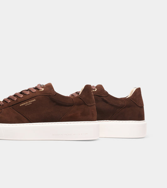 Manhatten Lux Suede Sneaker - Chocolate