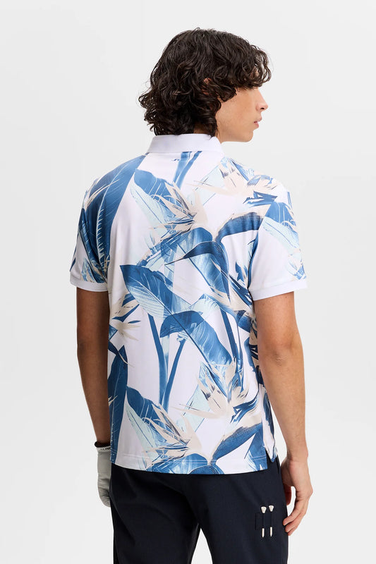 Tour Tech Print Polo - Paradise Sky