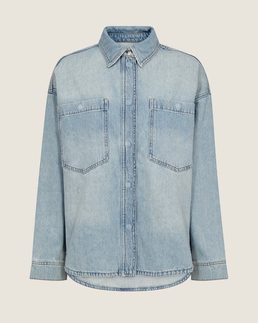 Emm Flower Denim Shirt-Mos Mosh-Lewis Yates