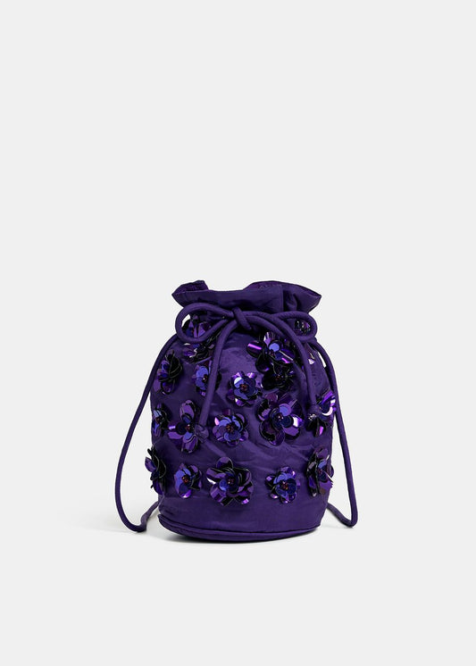 Embellished Mini Bucket Bag