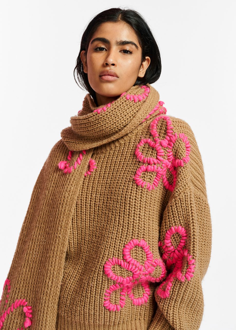 Eschew Floral Embroidered Pullover