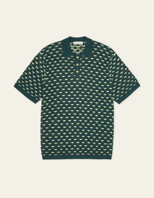Esmay Shell Knitted Polo Shirt-Les Deux-Lewis Yates