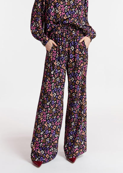 Multicolour Wide Leg Pants