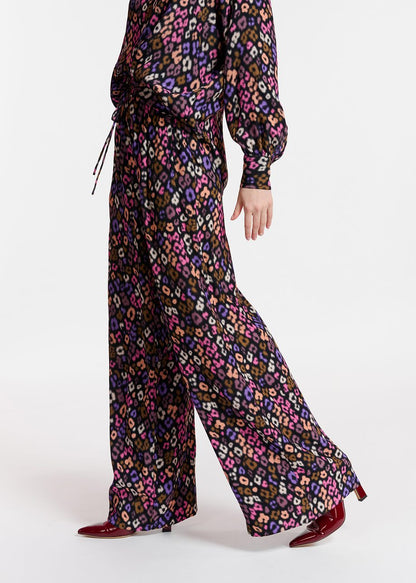 Multicolour Wide Leg Pants