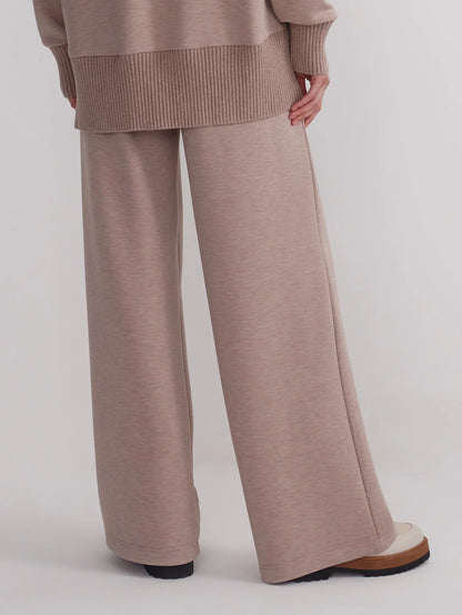 The Extra Wide Leg Pant 29.5 - Taupe Marl