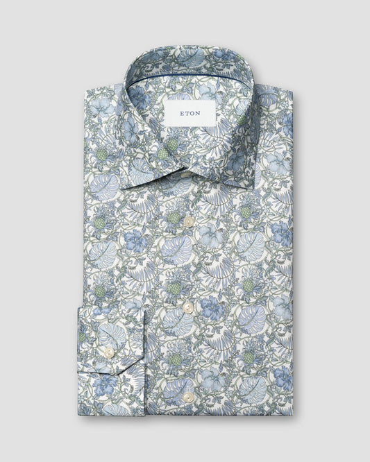 Floral Print Twill Shirt