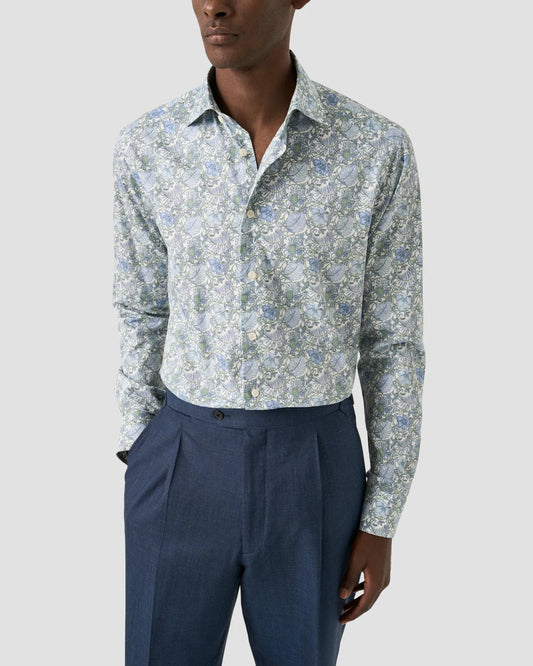 Floral Print Twill Shirt