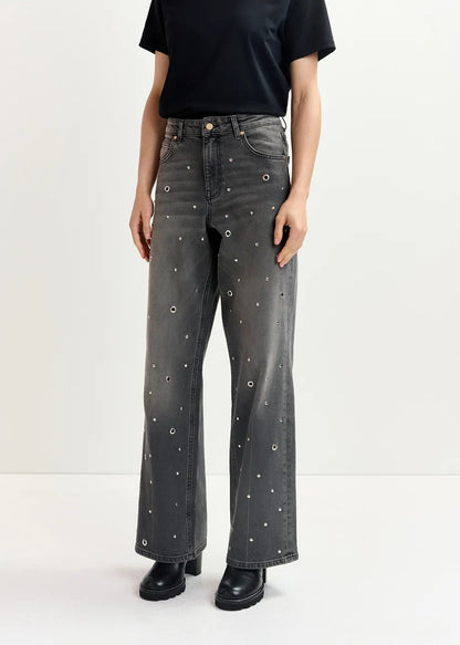 Garment Eyelet Jeans-Essentiel Antwerp-Lewis Yates