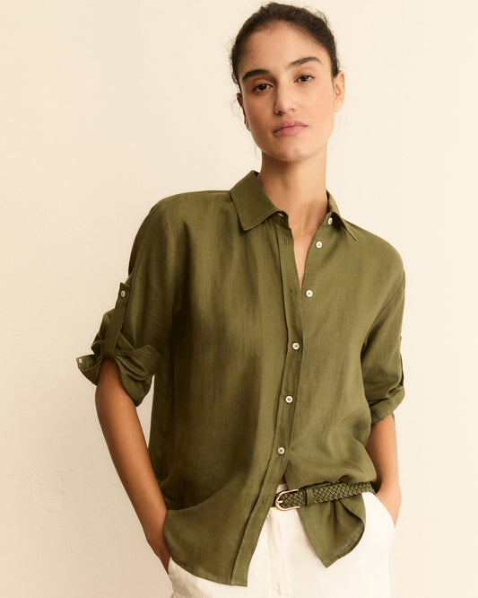 Gerillo Linen Shirt-EMME Marella-Lewis Yates