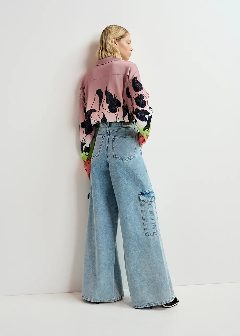 Gnome Wide Leg Cargo Jeans-Essentiel Antwerp-Lewis Yates