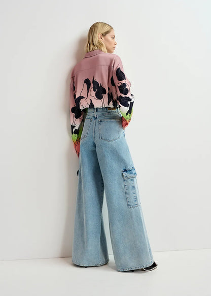 Gnome Wide Leg Cargo Jeans-Essentiel Antwerp-Lewis Yates