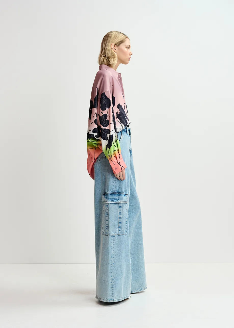 Gnome Wide Leg Cargo Jeans-Essentiel Antwerp-Lewis Yates