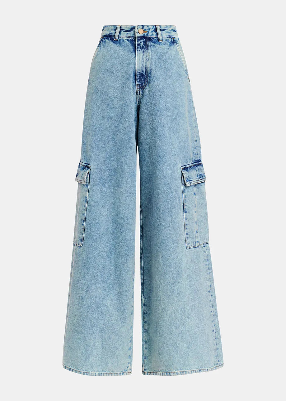 Gnome Wide Leg Cargo Jeans-Essentiel Antwerp-Lewis Yates