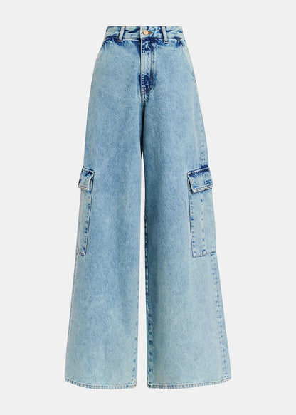Gnome Wide Leg Cargo Jeans-Essentiel Antwerp-Lewis Yates