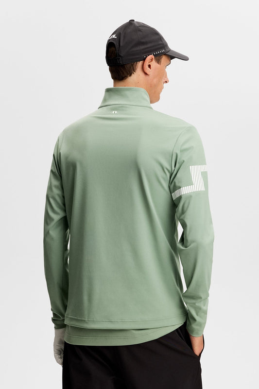 Heath Strike Mid Layer in Hedge Green-J Lindeberg-Lewis Yates
